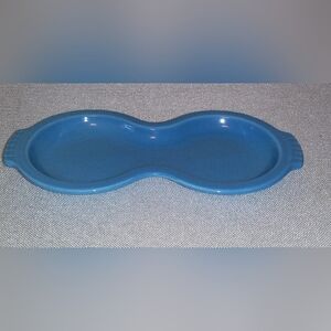 Vtg Homer Laughlin Fiesta Peacock Blue Tray Only for Cream & Sugar.